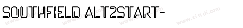 Southfield Alt2Start字体转换